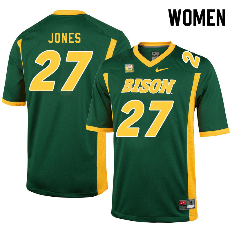 Women #27 Ryan Jones North Dakota State Bison College Football Jerseys Sale-Green - Click Image to Close